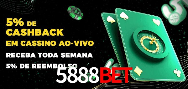 Promoções do cassino ao Vivo 5888bet